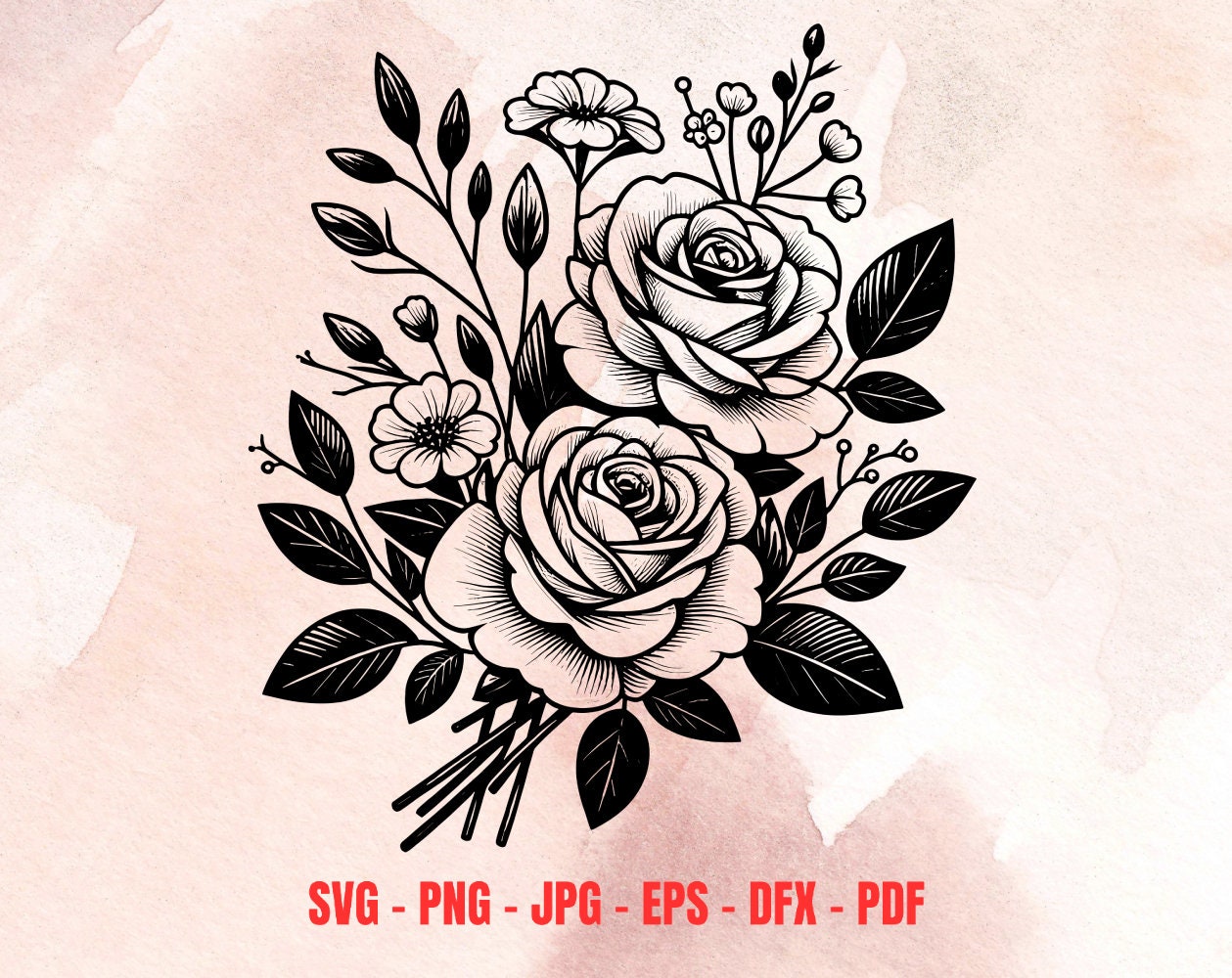 Flower Svg, Flower Shapes Svg, Garden Svg, Cricut Flower Files, Cute