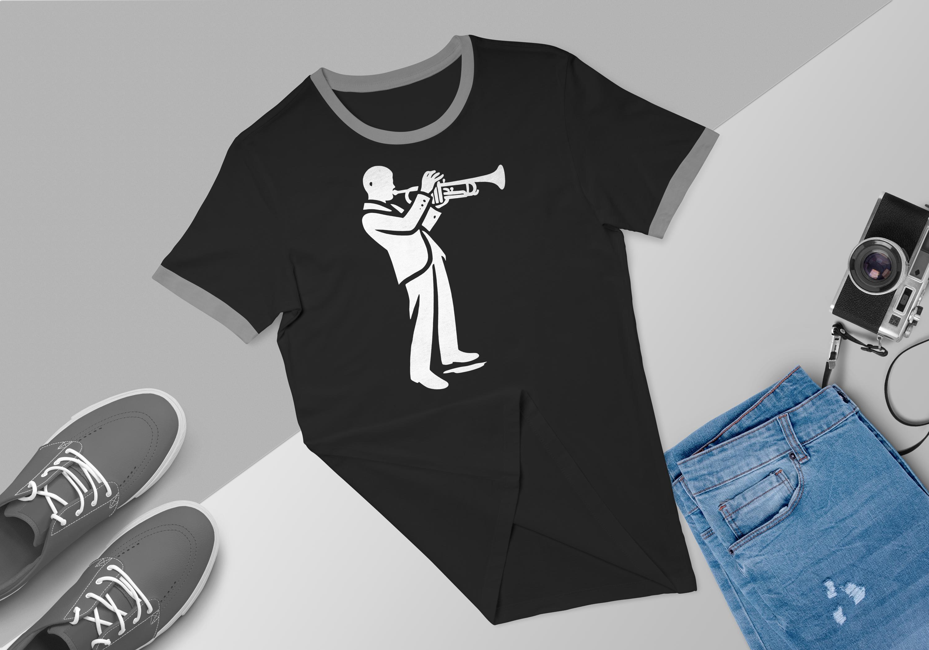 Jazz Musician Svg Trumpet Player Silhouette Music Wall Art Digital ...