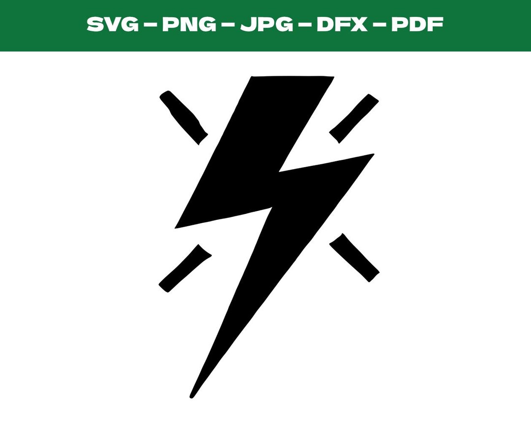 Lightning Bolt Svg, Electrical Storm Cut File, Thunder Design Digital ...