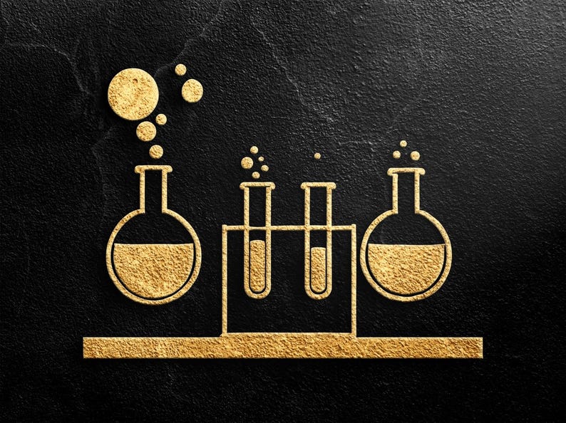 Chemistry Laboratory Test Tubes Beaker Digital Design Cricut Science ...