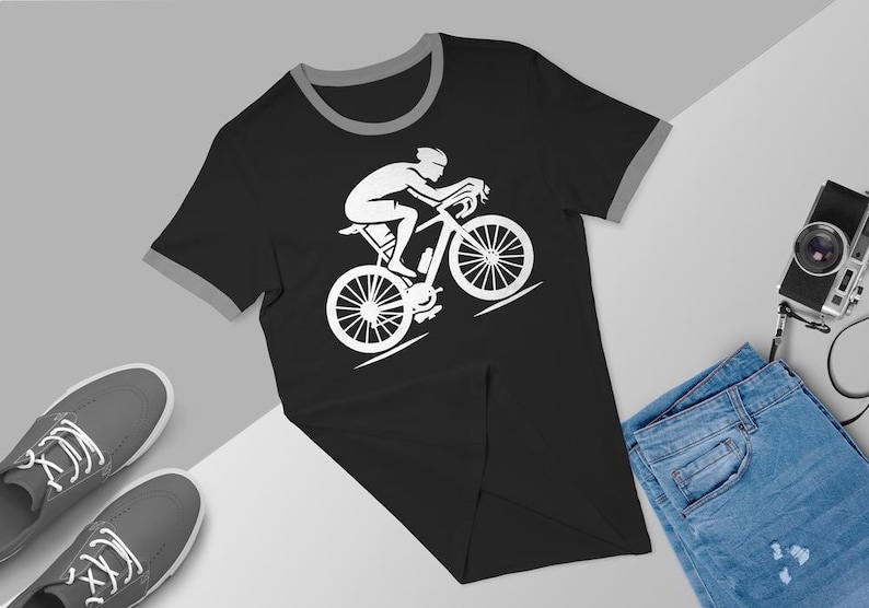 Cyclist SVG Bicycle Wall Art Digital Download Cycling Decor Gift for Bike Lover Road Bike Racing Silhouette Sports Motivation Cricut Vector image 4