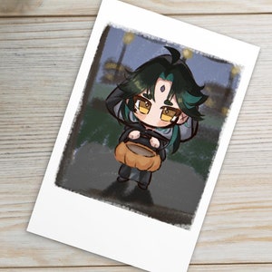 Trick or Treat Xiao Photo-style Postcard