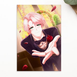 Carte postale messager mystique de mariage de marié de Saeran Ray