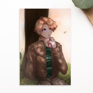 Yoosung + Carte postale messager mystique Strawberry Milk