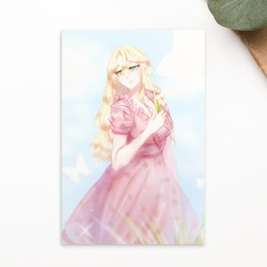 Carte postale Rika + Strawberry Dress Mystic Messenger