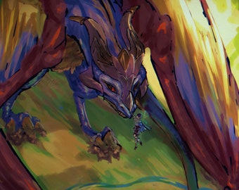 Wanderer and big Mini Durin Postcard