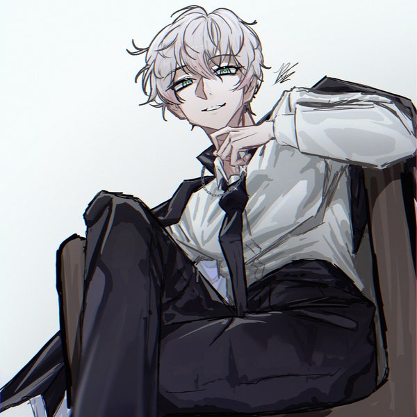 Suit Saeran Choi Mystic Messenger Poster