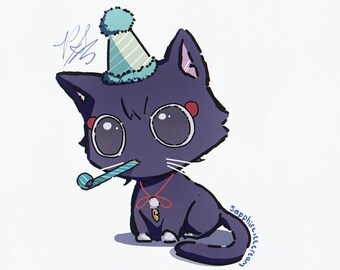 Birthday Scarameow sticker