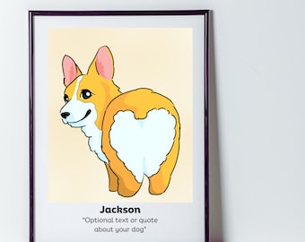 Custom Dog Poster, Custom Dog Portrait, Personalized Dog Poster, Dog Poster, Custom Pet Gift, Custom Pet Poster, Personalized Pet Poster