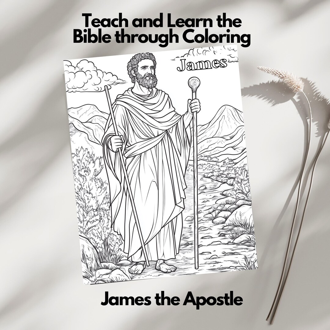 Book of James Coloring Sheet | Christian Coloring Page for Adults & Kids | Perfect for ...