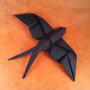 Origami slikvogel vogel - kleur- en maatvariatie