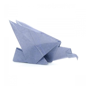 Origami Falcon - Variatie in kleur en maat - Mat origamipapier - 2 inch/3 inch/4 inch - beeldje