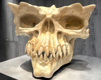 Made to Order Handpainted 3D Printed Gremlin Skull Horror Prop