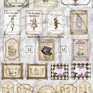 Alice In Wonderland Birthday Party Potion Bottle Labels Tea Party Labels Magical Party Potion Bottle Labels-Garden Party-Potion Bottles image 4