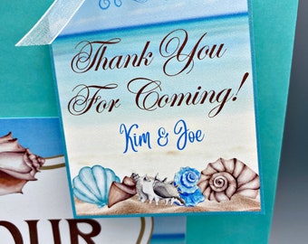 Beach Ocean Birthday Favor Tag Labels/EDITABLE/Wedding Labels/Shower Favor Tags/Beach Party Label/Party Favors/Party Decor/Under The Sea