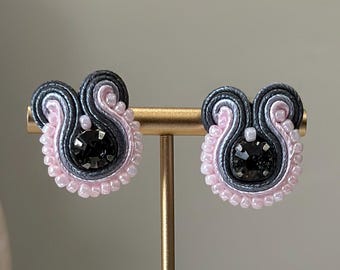 Handmade Original Native Stud Stone with Beads Earrings