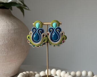 Unique Multicolor Handmade Beaded Earring Design