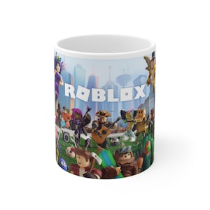 Roblox-Themed Ceramic Mug, Fun Gift for Gamers, Perfect for Birthdays, Christmas, or Gaming Nights, 11oz