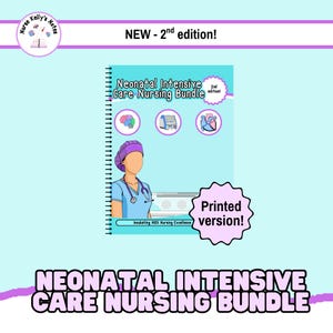 Ensemble soins infirmiers néonatals intensifs : copie papier, livre relié à spirales | Guide de survie visuel, masterclass, préparation à la certification pour les infirmières autorisées en USIN