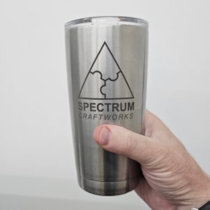 Personalized Laser Engraved Stainless Steel Tumbler - 20 oz Insulated Mug