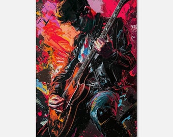 Vibrant Riff - Slim Canvas Print | Urban Rock | Street Style