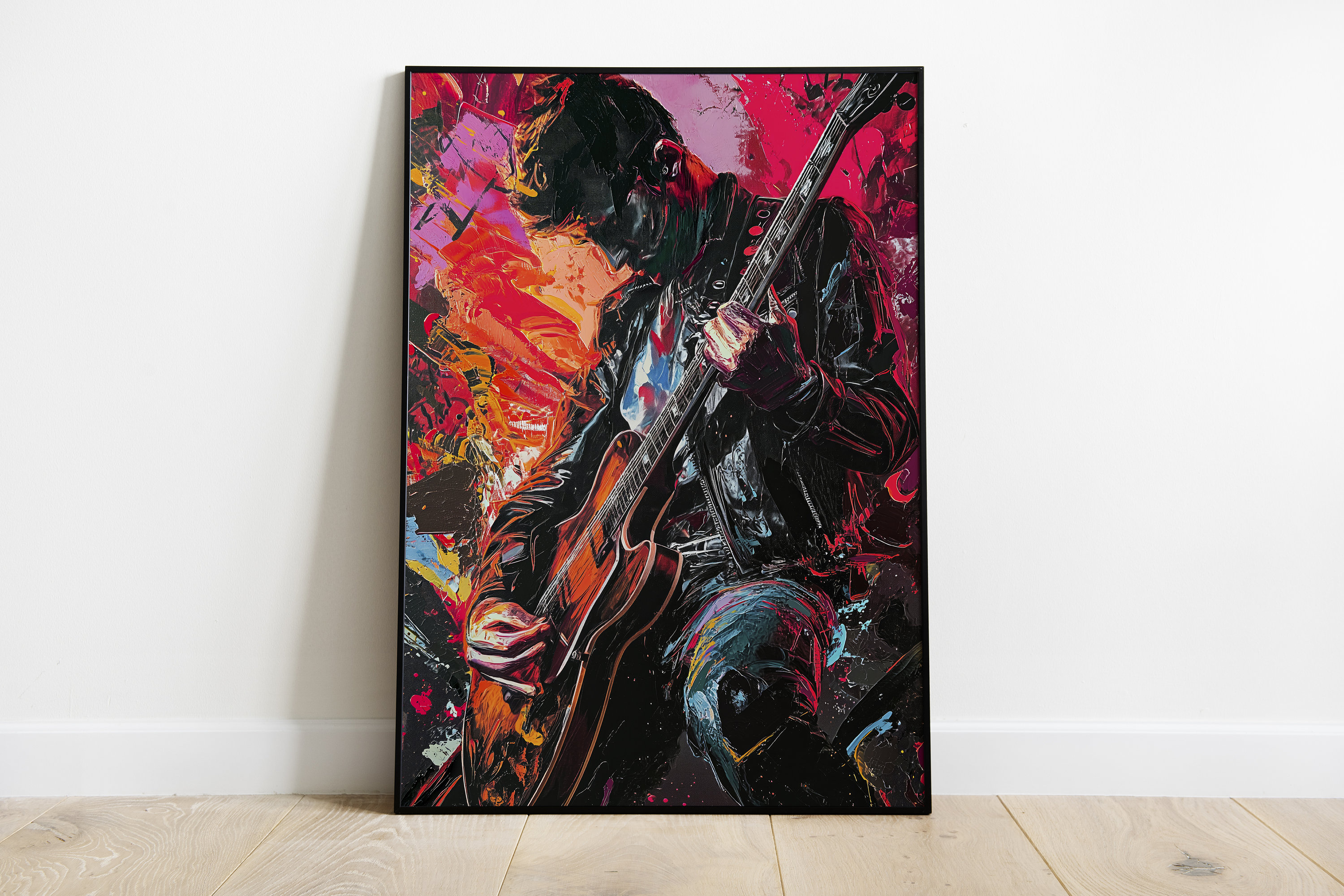 Vibrant Riff - Slim Canvas Print | Urban Rock | Street Style