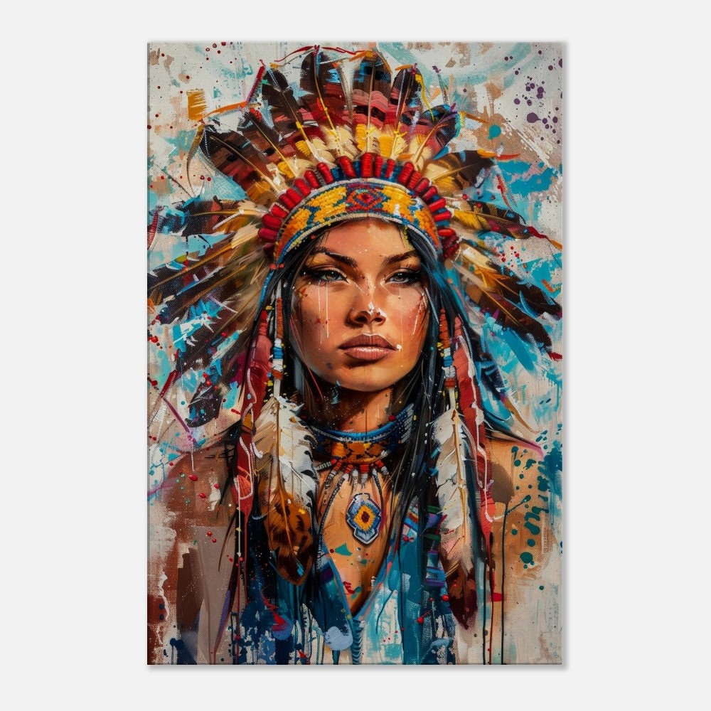 Native American Heritage, American Indian Woman Portrait