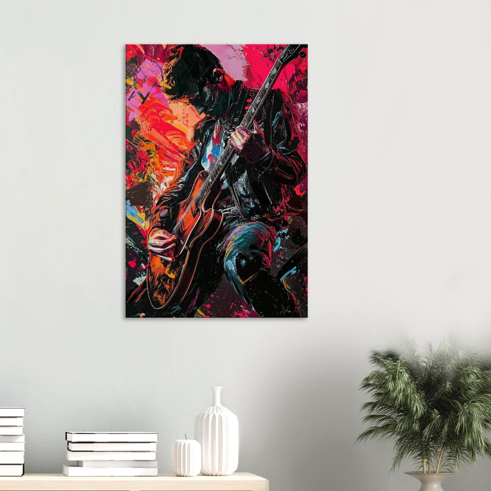 Vibrant Riff - Slim Canvas Print | Urban Rock | Street Style