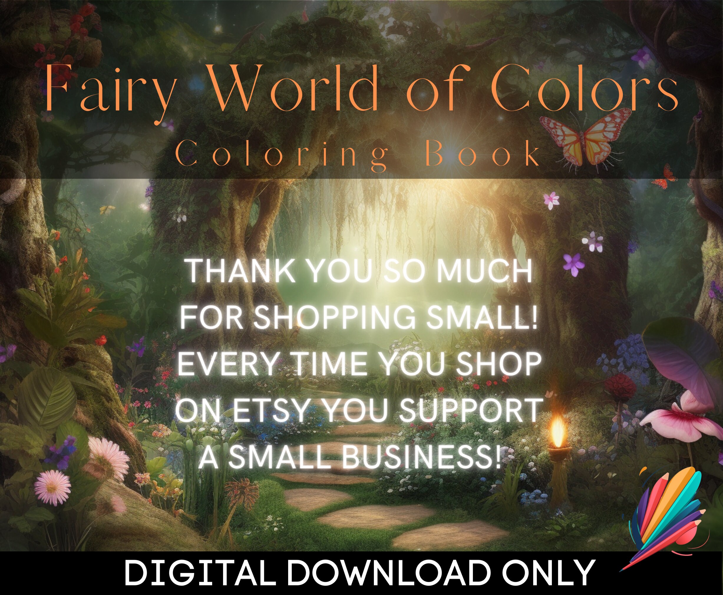 10 Beautiful Coloring Pages | Fairy World of Colors | Printable ...