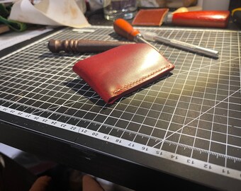 Leather minimalist cardholder wallet