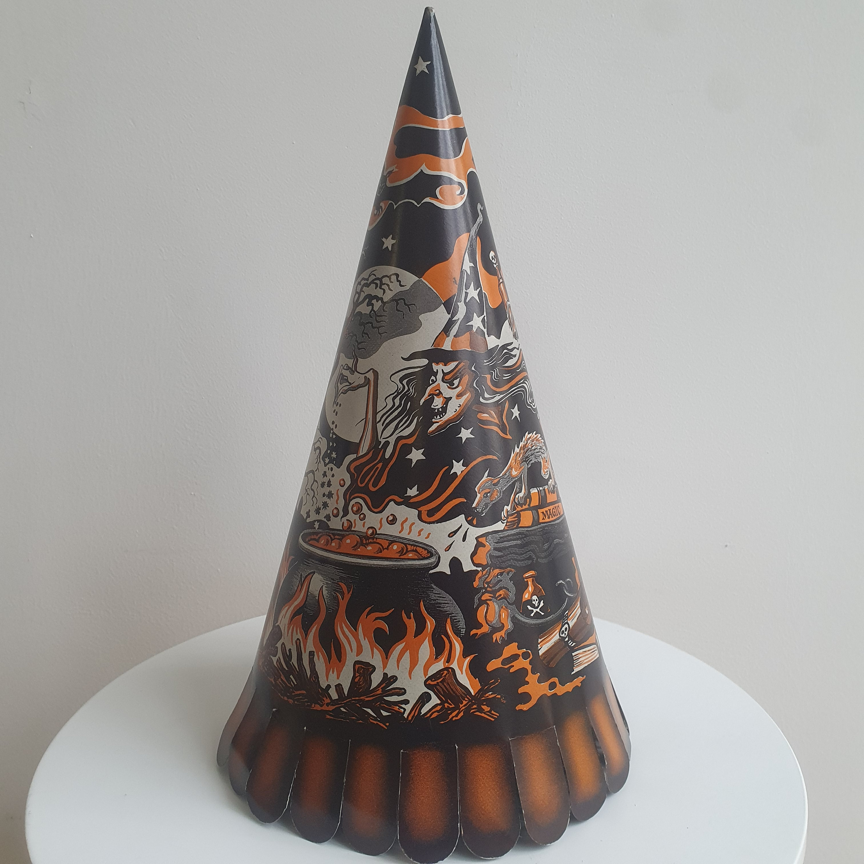 Vintage 1980's Esco Halloween Witch Wizard Hat Deadstock