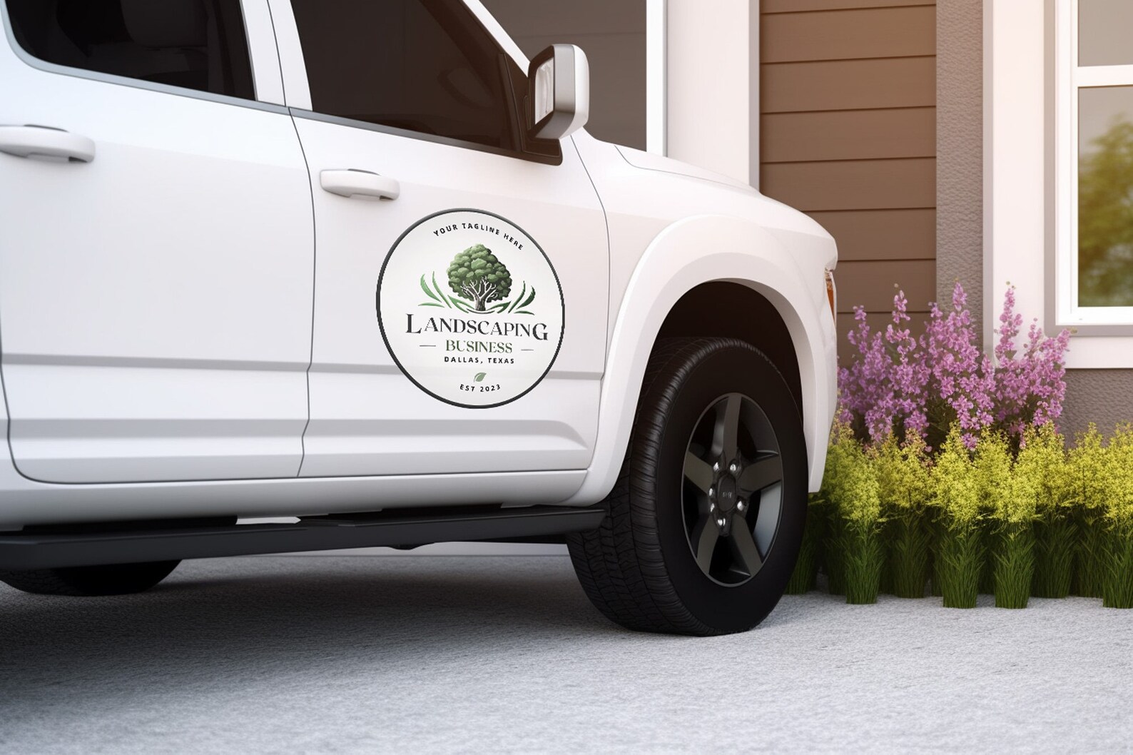 Customizable Landscaping Tree Logo: Circular Arborist Design - Etsy