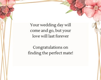 Wedding Card Wishes PRINTABLE