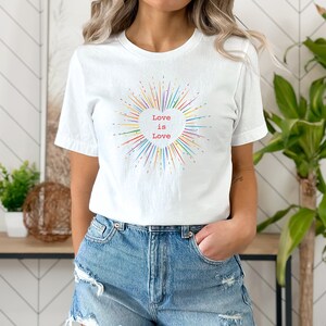 Love is Love Equality, Colorful Heart, Woman's T-shirt
