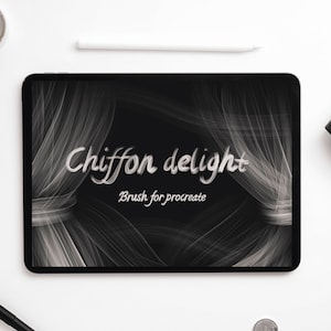 8 Chiffon Texture Digital Brushes For Procreate
