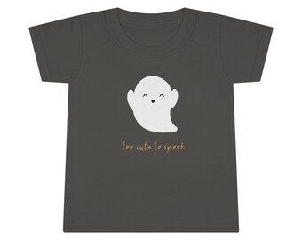 Too cute to spook Ghost Halloween Toddler T-shirt