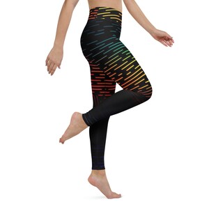 Leggings de yoga Color Bytes : pantalons de sport taille haute