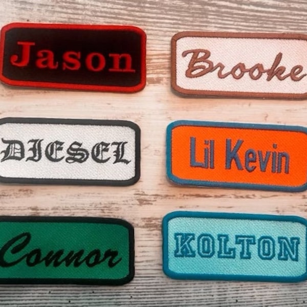 Iron on Name for Lunch Box Etsy