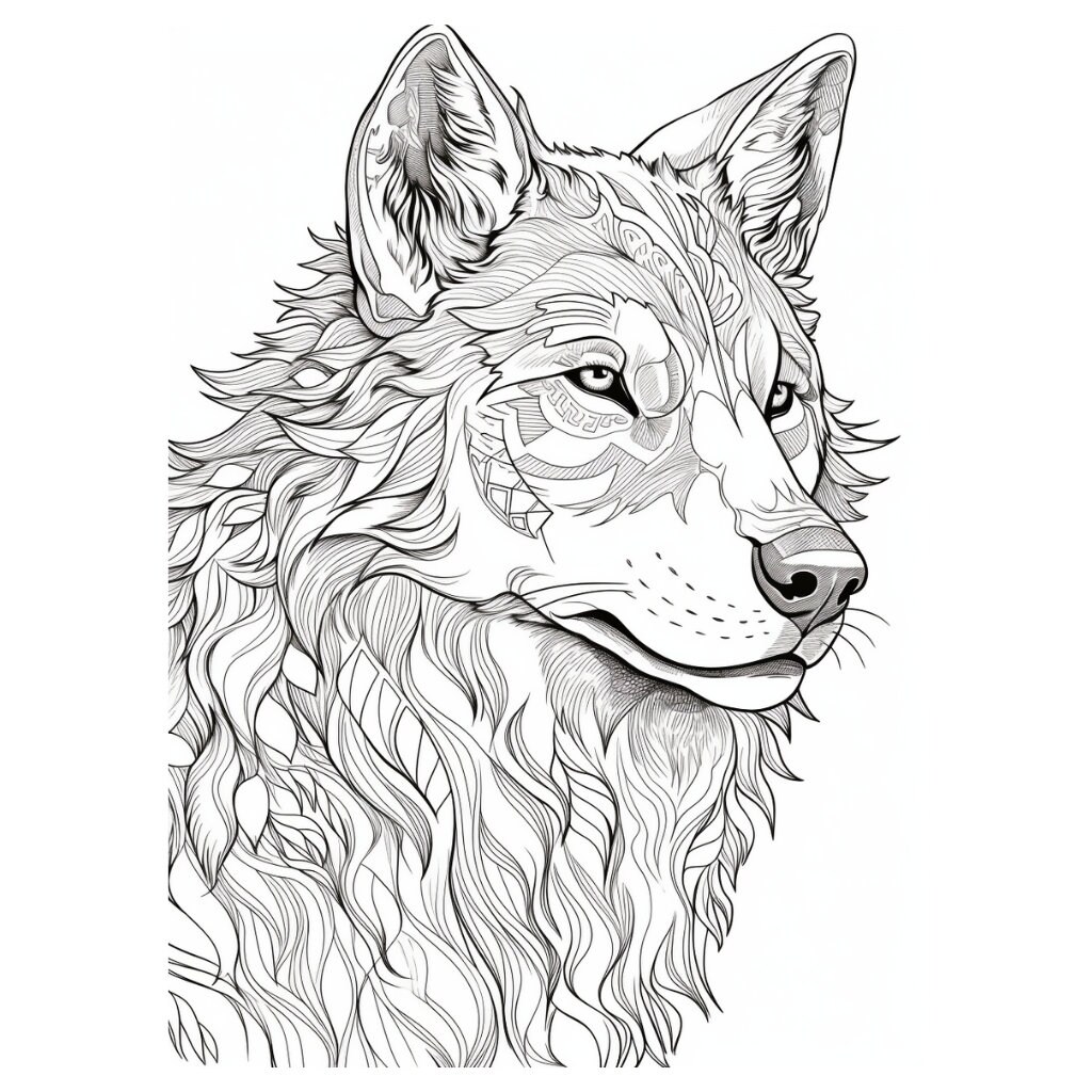 10 'wolves' Adult Coloring Pages, Adult Coloring, Coloring for Adults ...
