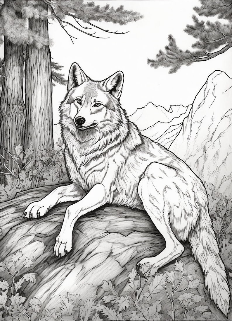 Adult Coloring Pages 20 Wolf Adult - Il 794xN.4872581727 M3b1 