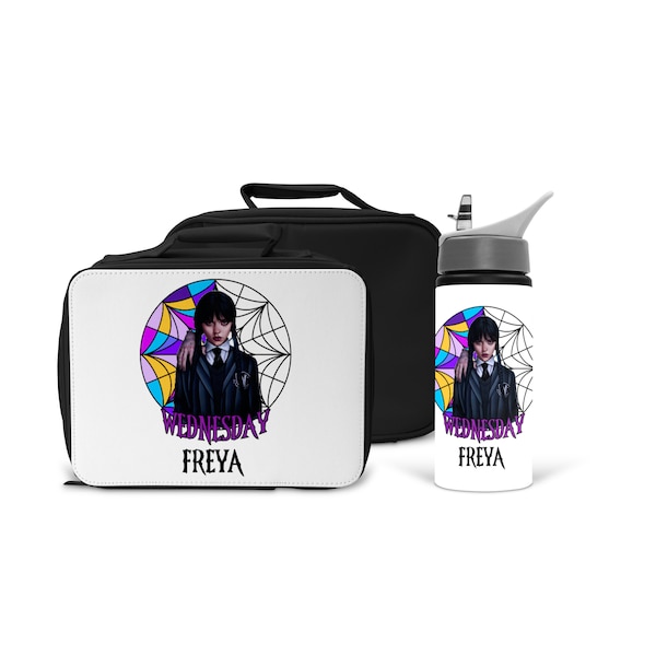 PERSONALISED WEDNESDAY OPHELIA Lunch bag and/or Water Bottle