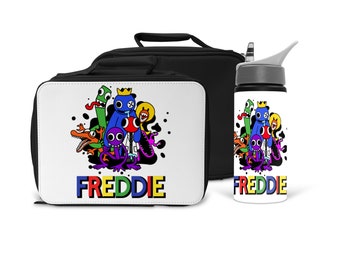 RAINBOW FRIENDS Lunch bag & or Water Bottle personalised rainbow friends bag/bottle for school rainbow friends birthday gift