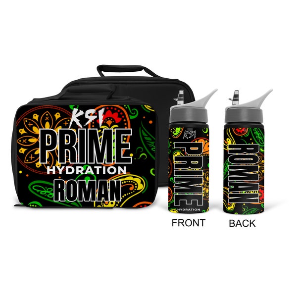 PERSONALISED PRIME Lunch Bag and/or Water Bottle