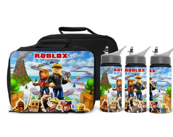 ROBLOX Lunch Bag and/or Water Bottle kids school lunch bag roblox kids roblox birthday gift