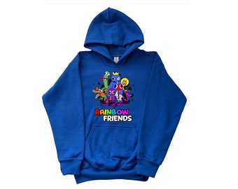 Kids Rainbow Friends Hoodie | Personalized Birthday Gift