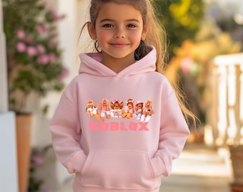 GIRLS ROBLOX jumper hoodie | ROBLOX kids hoodie | Roblox gift for birthday | Roblox jumper for girls