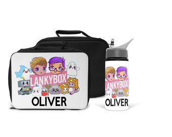 LANKYBOX kids Lunch Bag and/or Water Bottle kids school water bottle lankybox kids gift