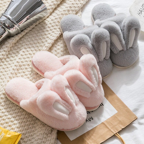 wc x estherlovesyou bunny slippers