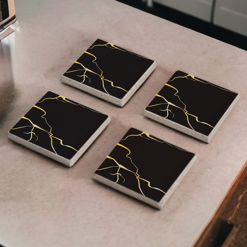 Kintsugi Coaster - Etsy