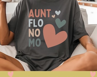 Funny Hysterectomy Shirt Aunt Flo No Mo Humor Hilarious Menopause Pun Tee Joke Shirt Witty Unisex T-Shirt tubes tied Gift idea for surgery